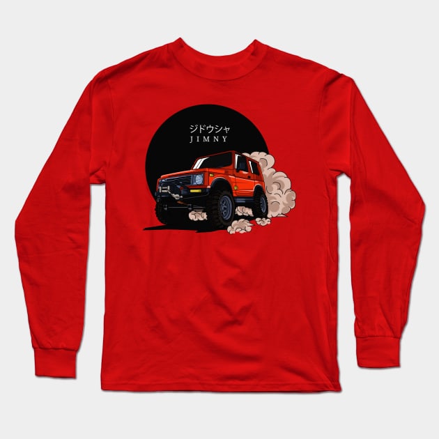 Jimny Adventure Long Sleeve T-Shirt by CoretanVector